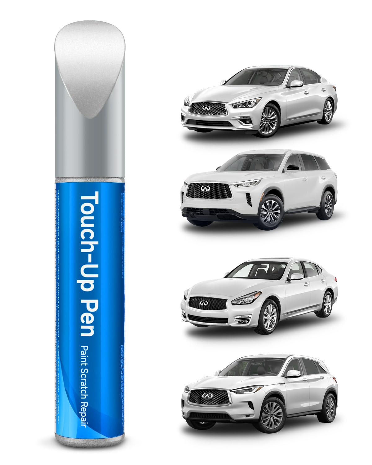 RSACET QAB White Pearl bottle close-up showing Infiniti color shade match