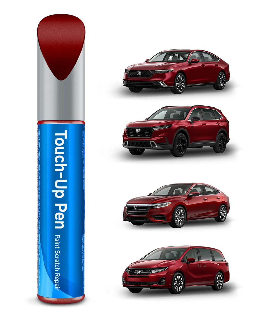 RSACET R-569M cap close-up showing precise Honda color match for touch-ups.