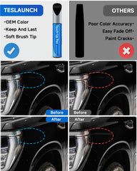 RSACET scratch repair on GMC panel shows color-matched blend.