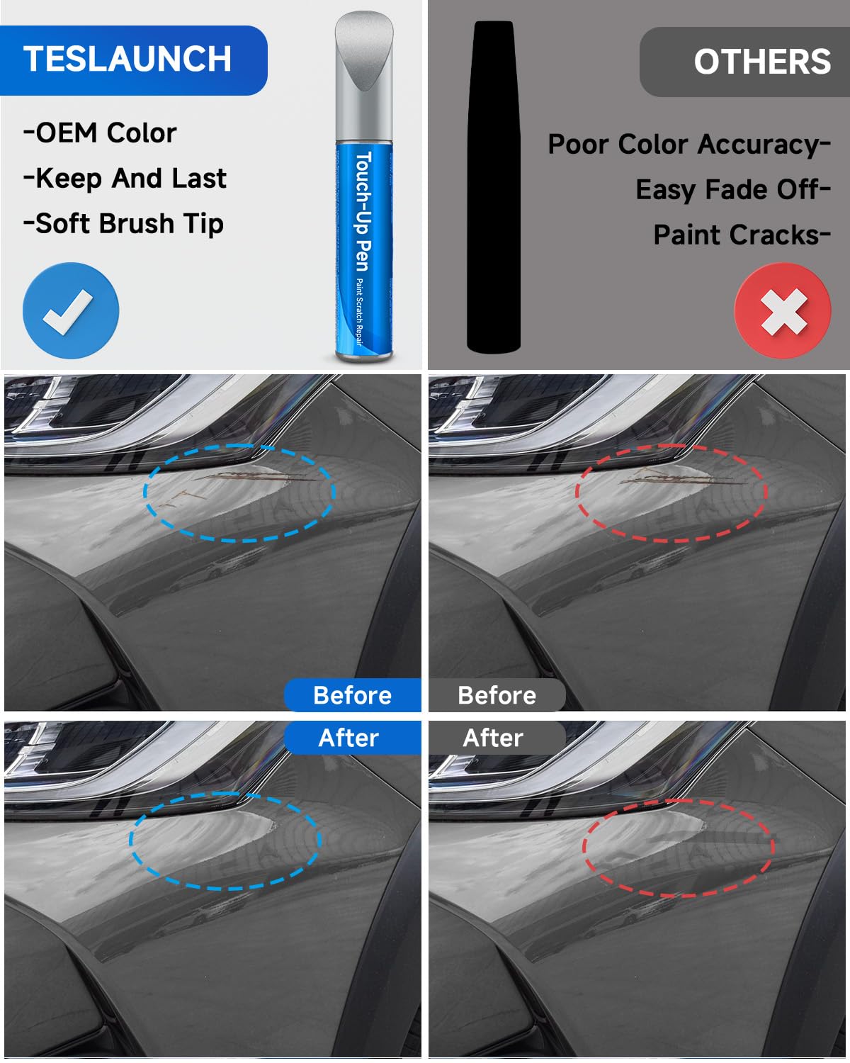 RSACET Toyota exact-match touch up paint for clean, seamless repairs.