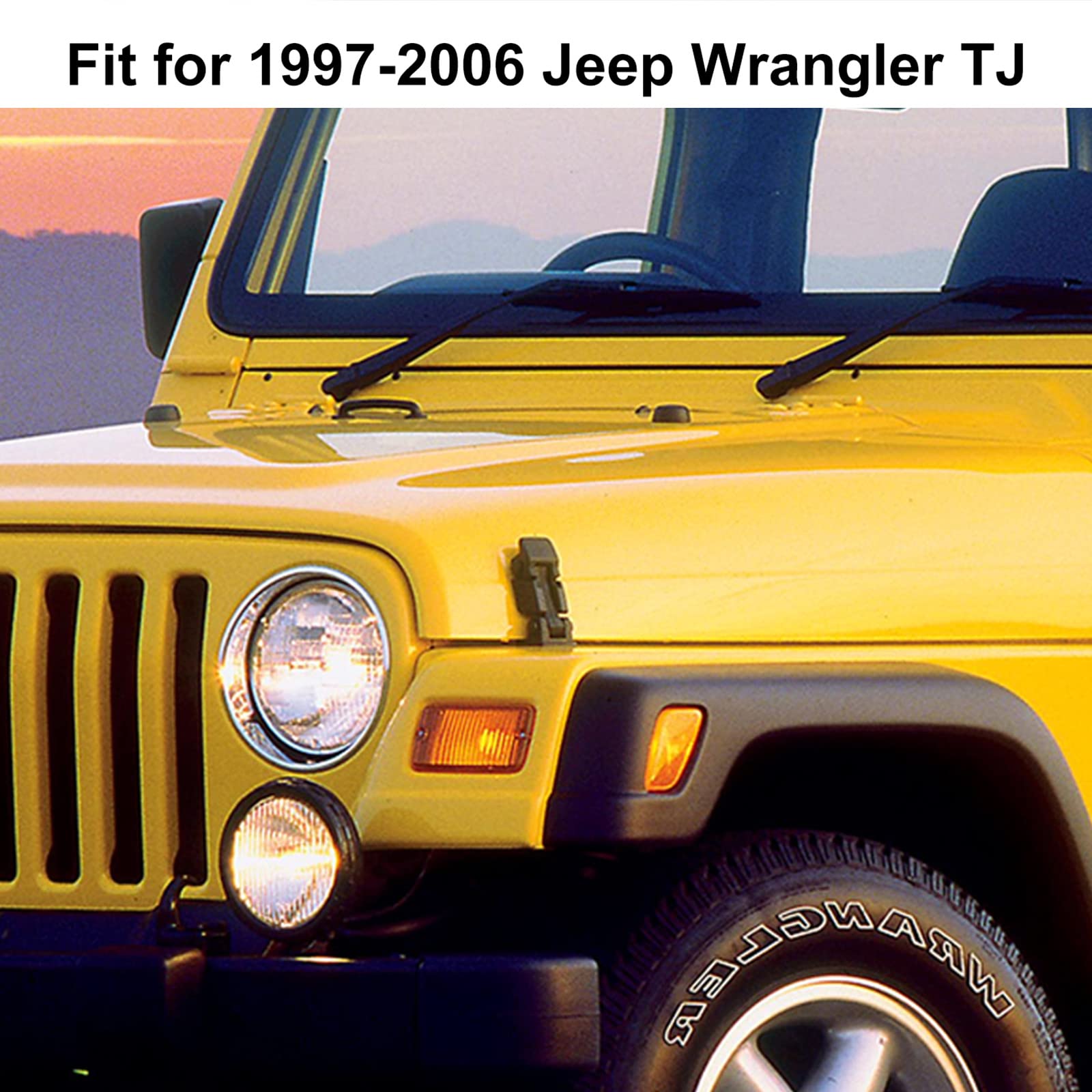 RT-TCZ mesh grill inserts refreshes the Jeep Wrangler’s front fascia.