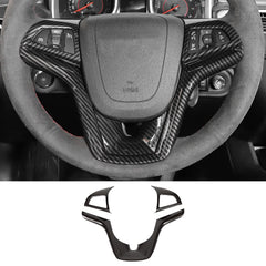 RT-TCZ Camaro steering trim with carbon fiber detail enhances interior style