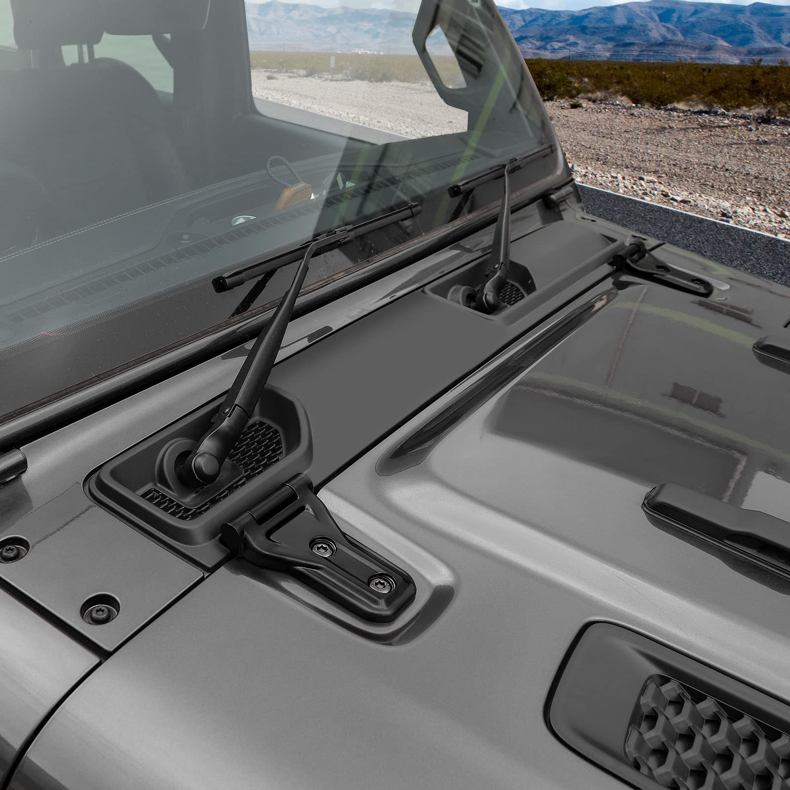 RT-TCZ dual-pack hinge covers for Gladiator, exterior upgrade.