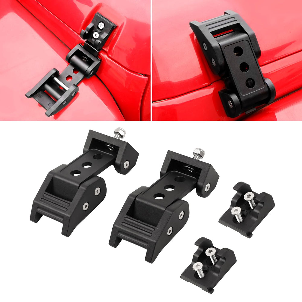 RT-TCZ hood latch for Jeep Wrangler JK with aluminum construction for secure fit