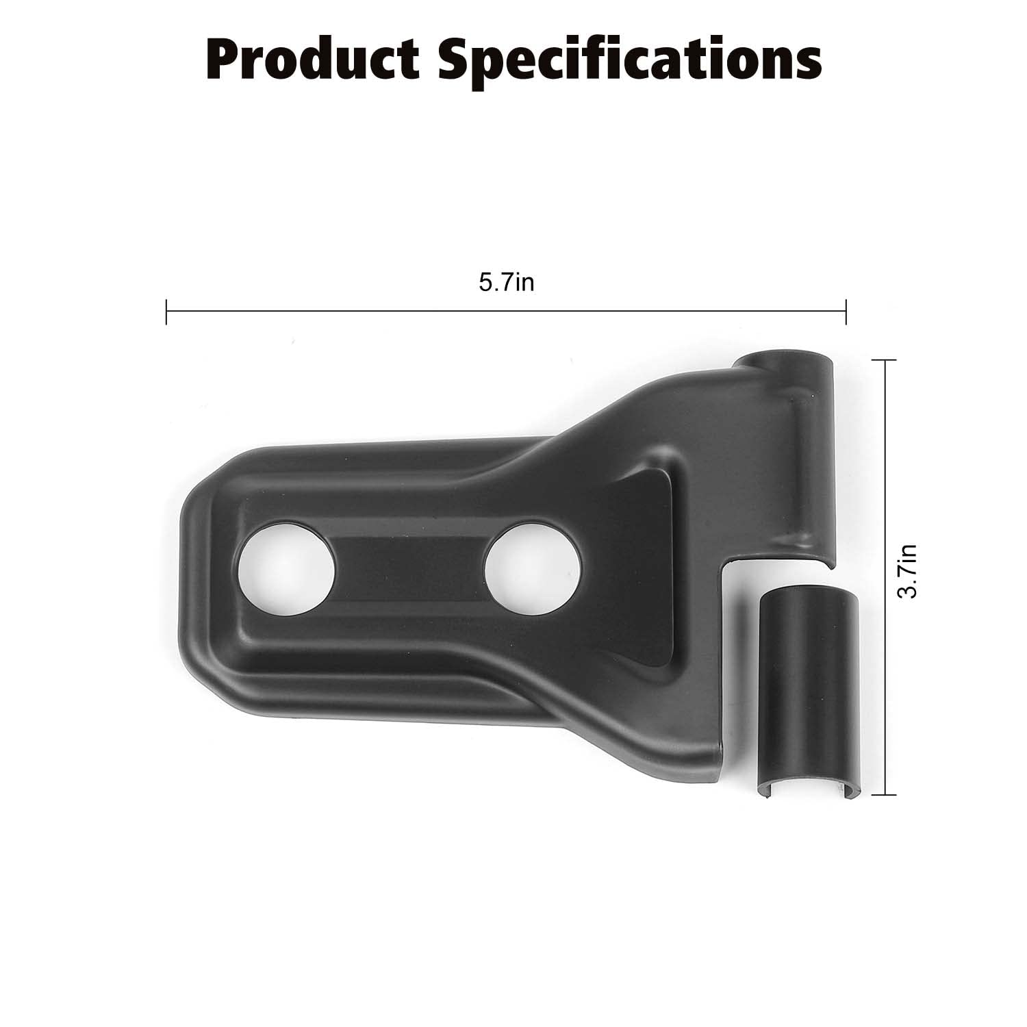 RT-TCZ matte black hinge covers resist fading.