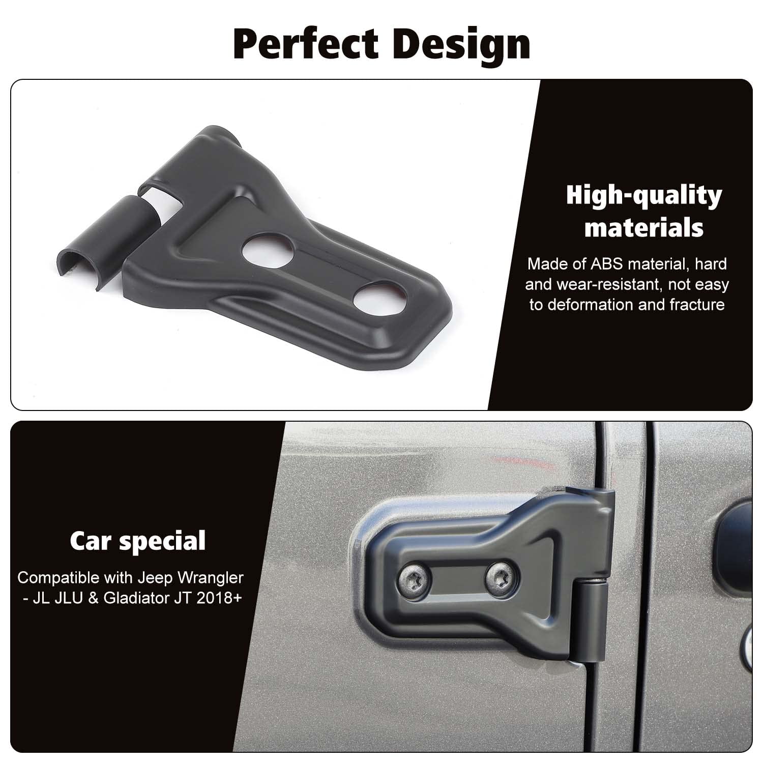 RT-TCZ hinge cover side angle shows durable ABS construction.