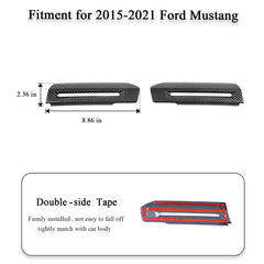 RT-TCZ Mustang interior trim with carbon fiber grain adds refined, race-ready style.