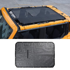 RT-TCZ sunshade bikini top on Ford Bronco front view showing UV protection