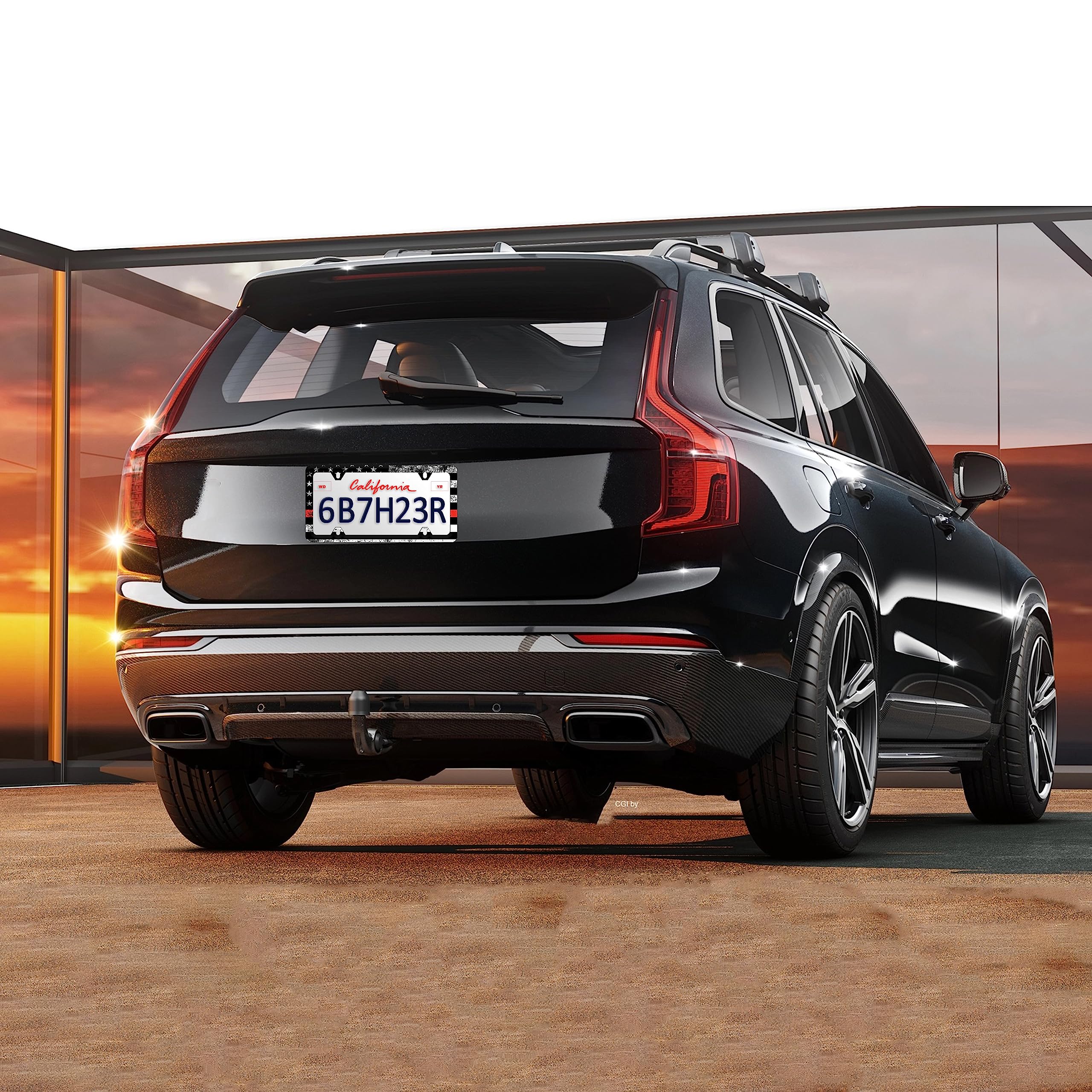 RTINRAN car recognition frame helps your vehicle stand out on the road.