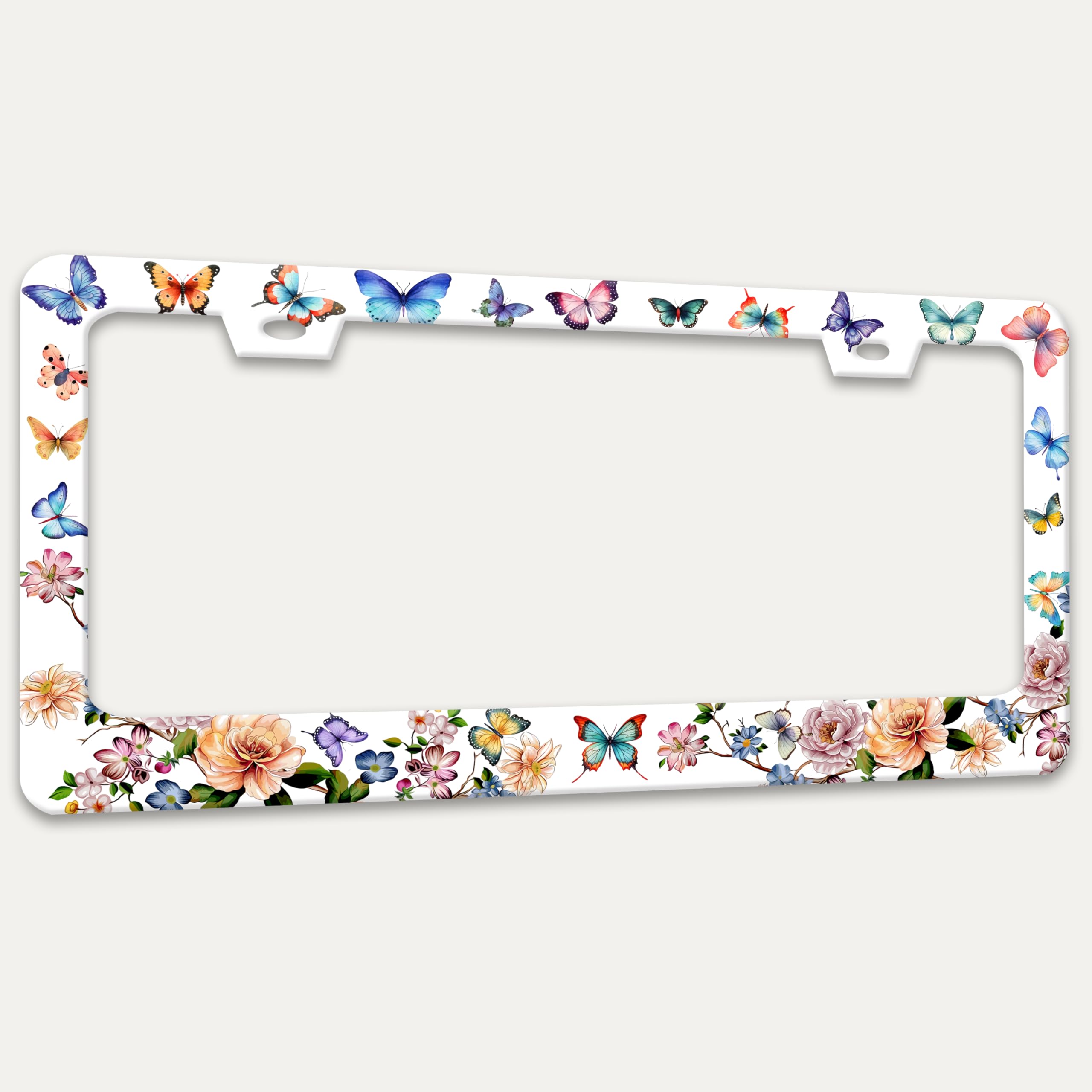 RTINRAN fashion-pattern license frame adds personal style to vehicles.