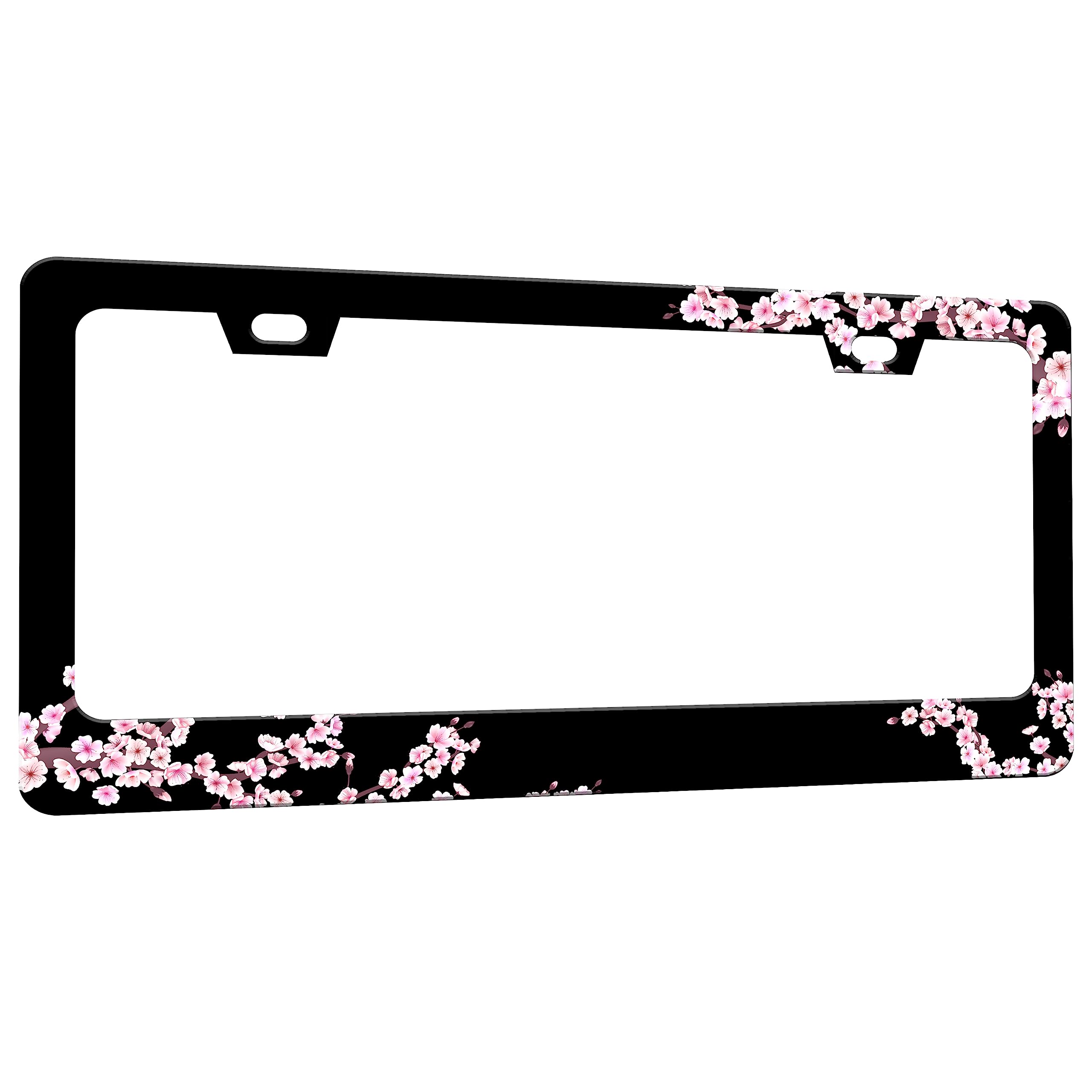 RTINRAN Cherry Blossoms frame with mounting holes for secure installation.