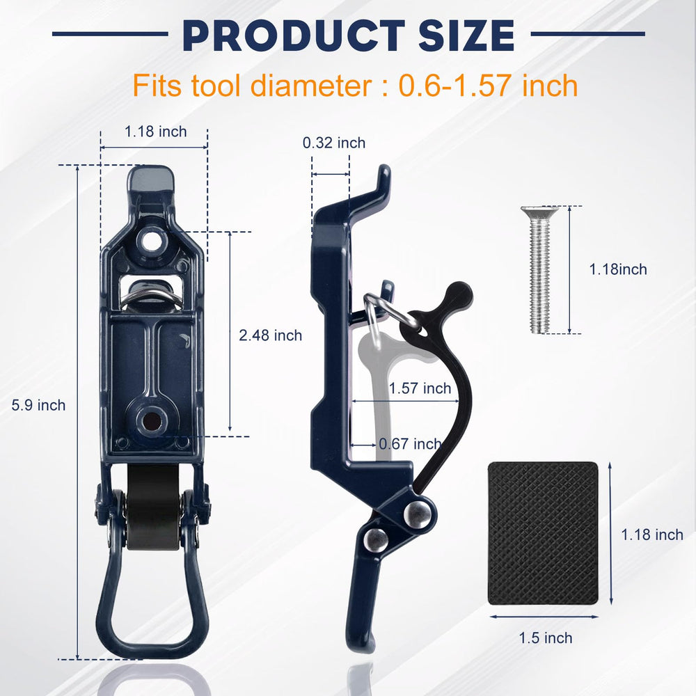 Rtshuok metal rubber clamps close-up showing strong grip during off-road use