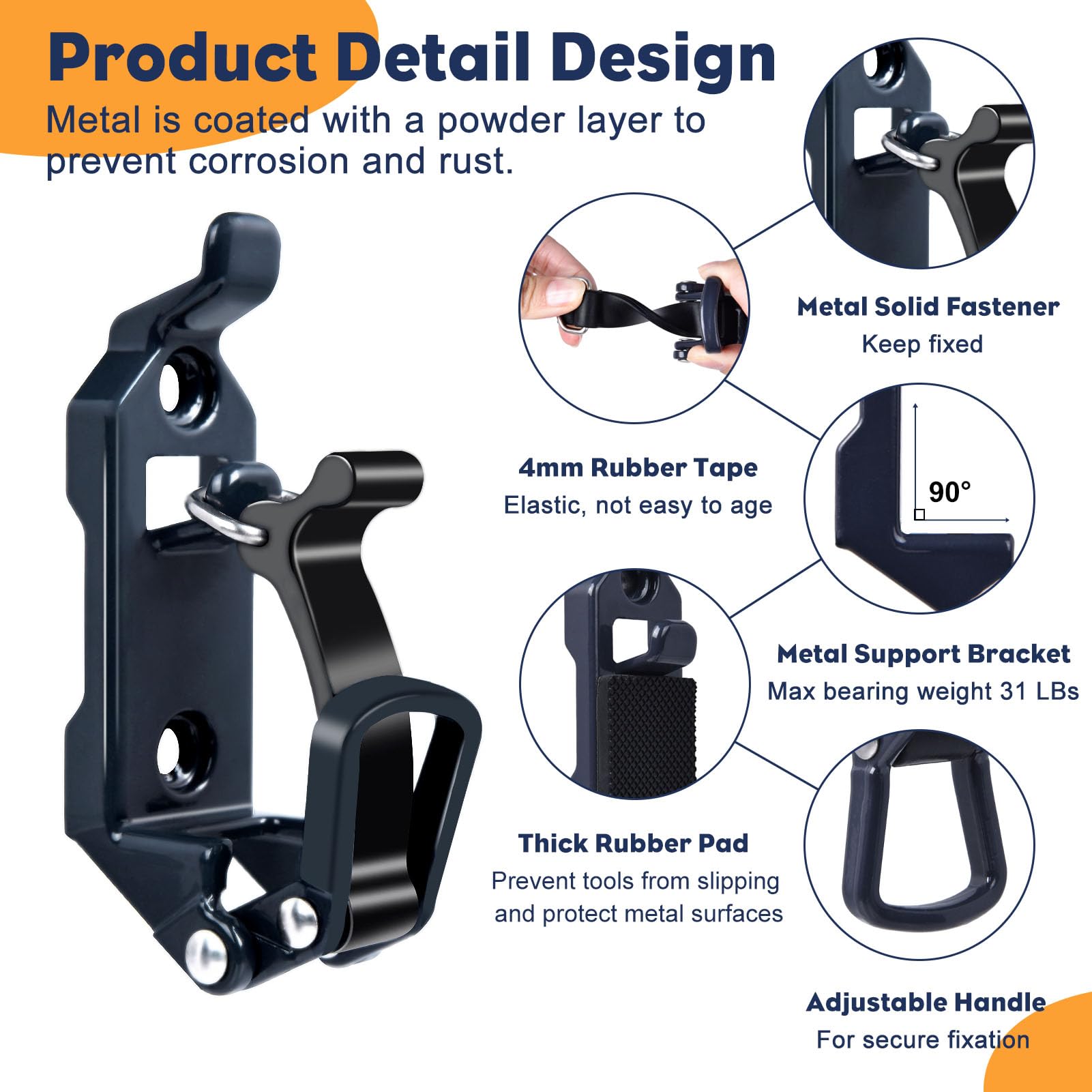 Rtshuok roof rack mounting brackets kit ready for quick, tool-free installation.
