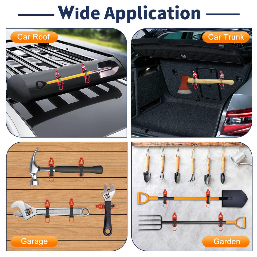Rtshuok heavy-duty clamp kit including screws, nuts, and non-slip pads