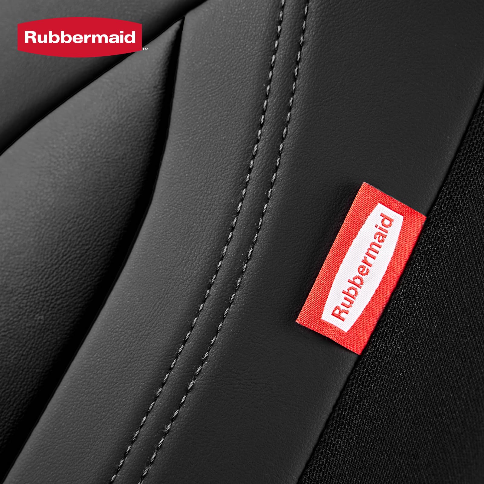Rubbermaid Easy Install with adjustable straps keeps the cover secure.