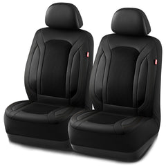 Rubbermaid Leather Mesh Front Seat Cover highlights breathable design for cooler, more comfortable drives.
