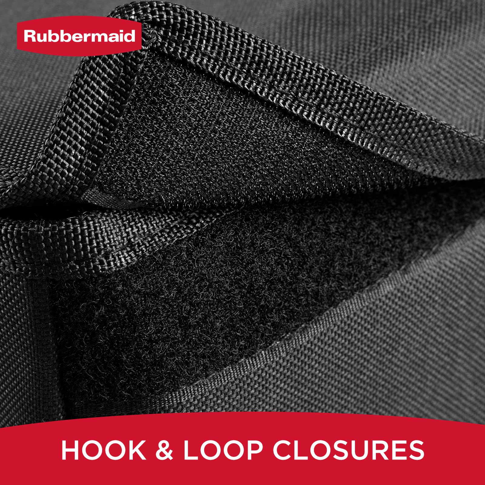 Rubbermaid trunk storage features reinforced stitching for long-lasting performance.