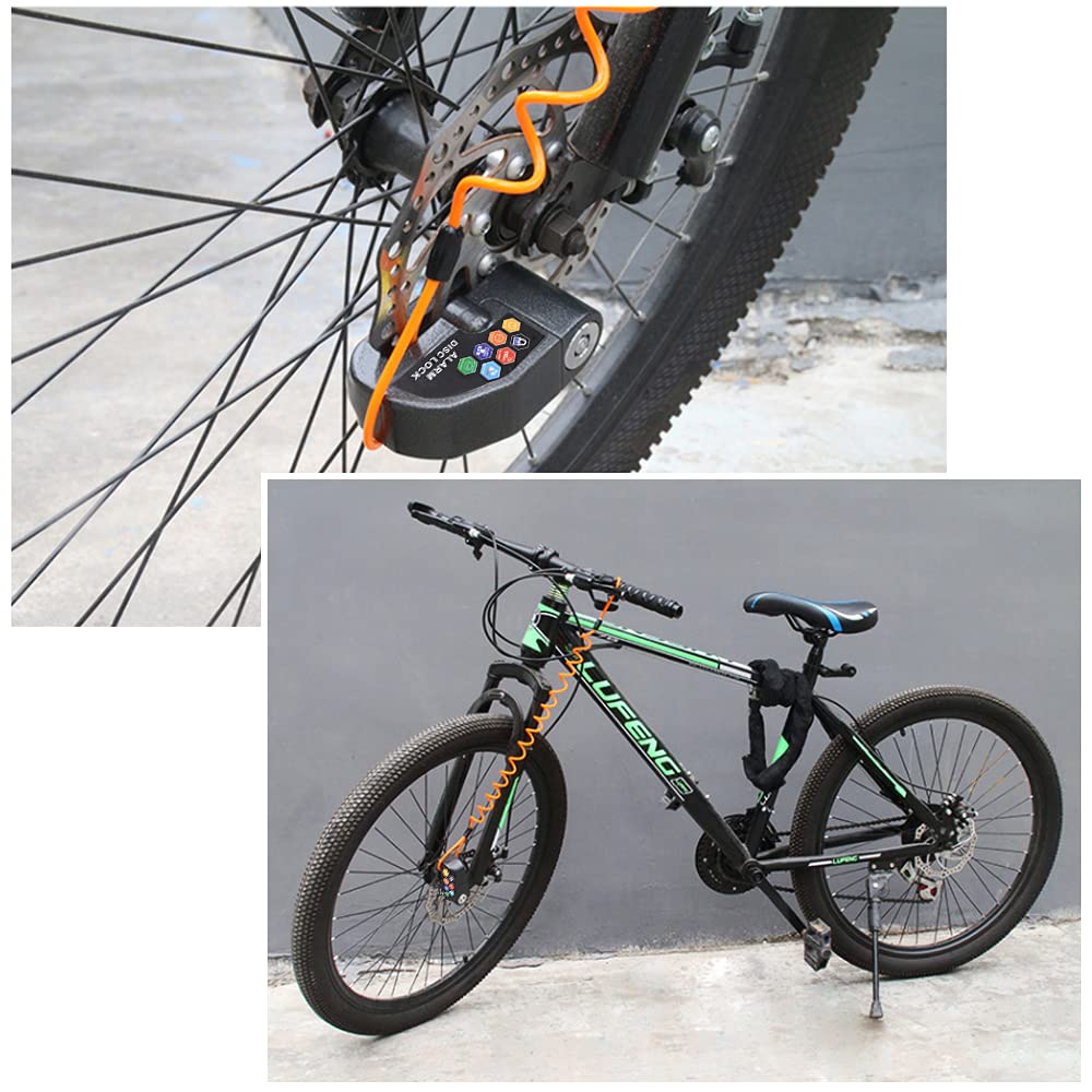 Ruby.Q alarm disc lock compatible with motorcycles, bicycles, scooters with disc brakes.