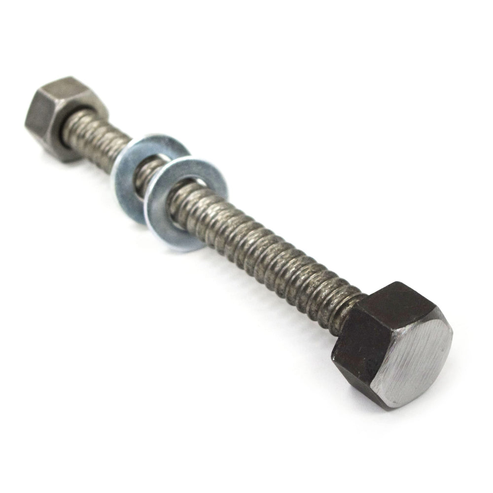 Ironworker setup using Rudedog speed bolt for rapid connections.