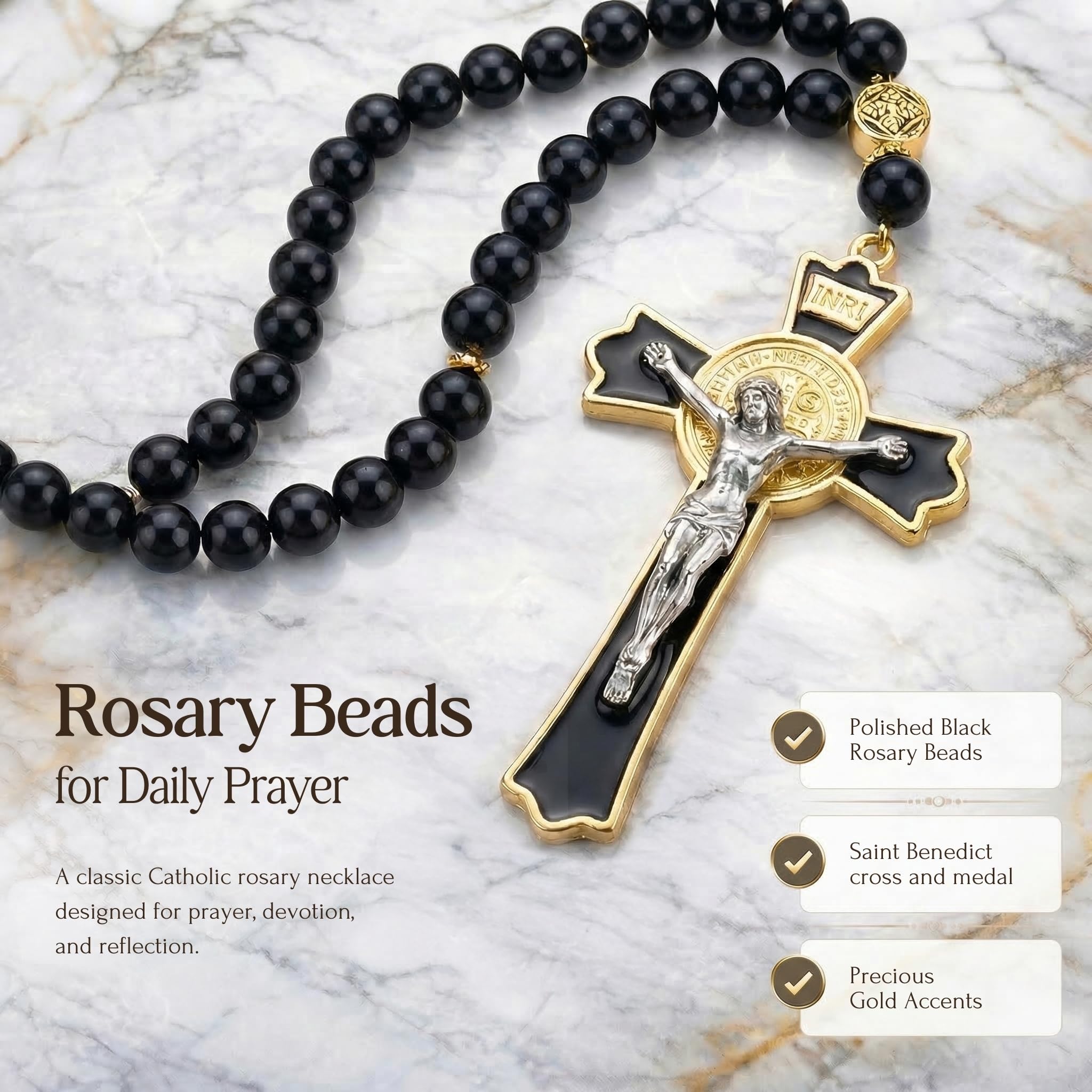 RUDELL Road-trip rosary provides a quiet reminder during long drives.
