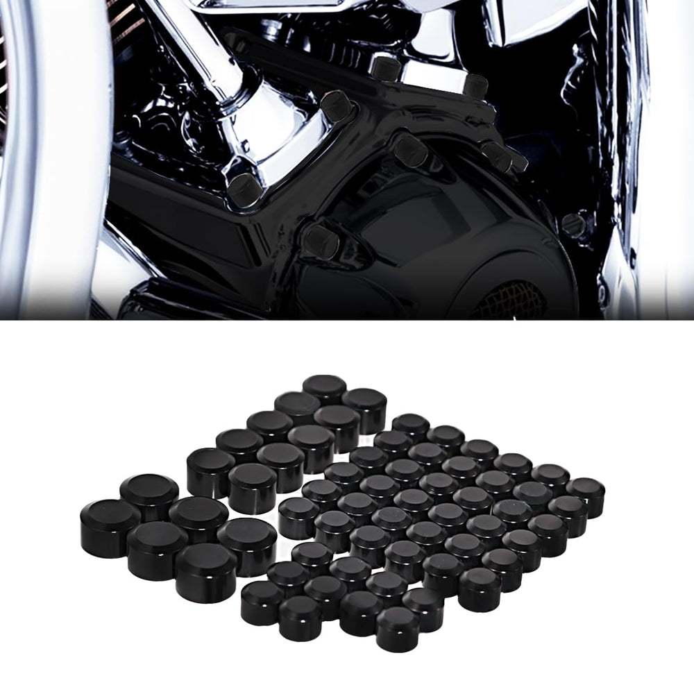 Rudyness bolt topper cap close-up shows precision CNC machining and all-black style