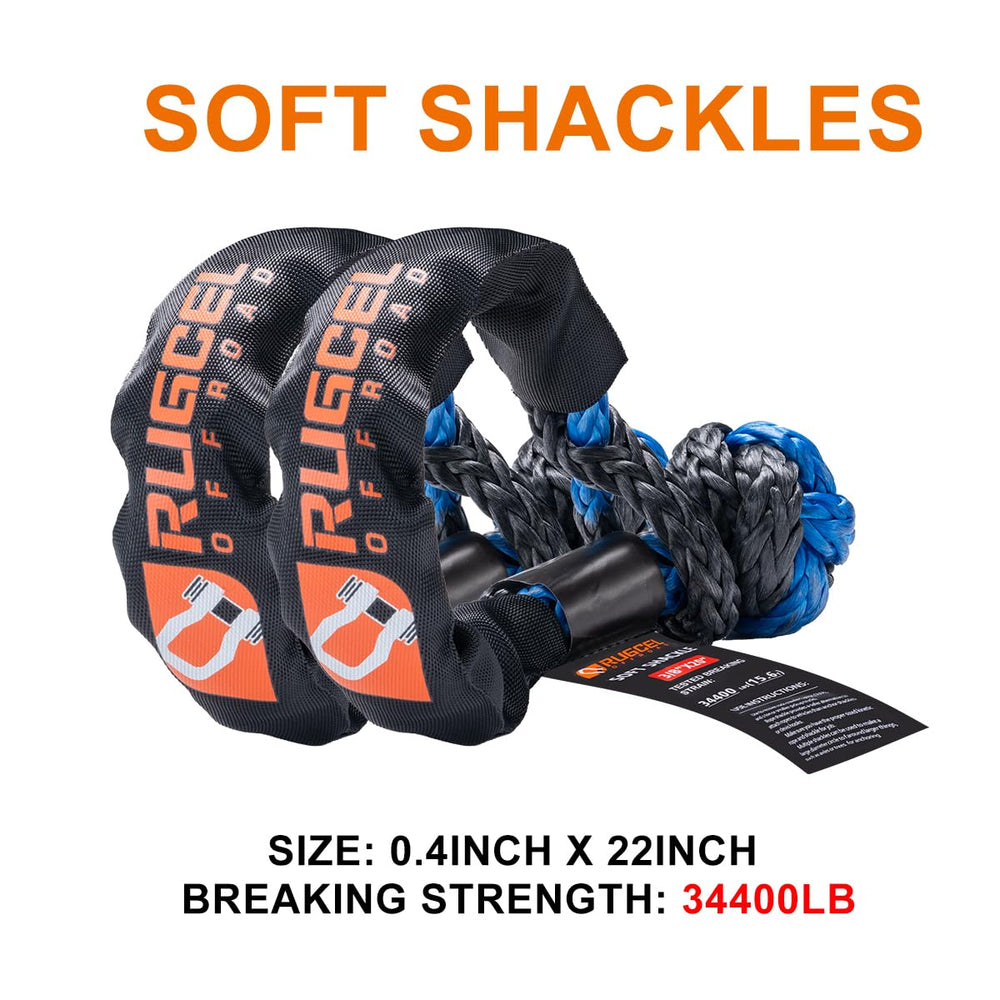 RUGCEL WINCH soft shackles provide high strength and flexibility.