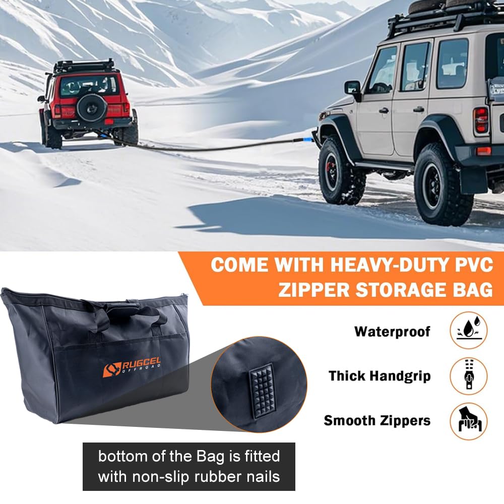 RUGCEL WINCH storage bag keeps gear organized and within reach.