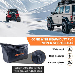 RUGCEL WINCH storage bag keeps gear organized and within reach.