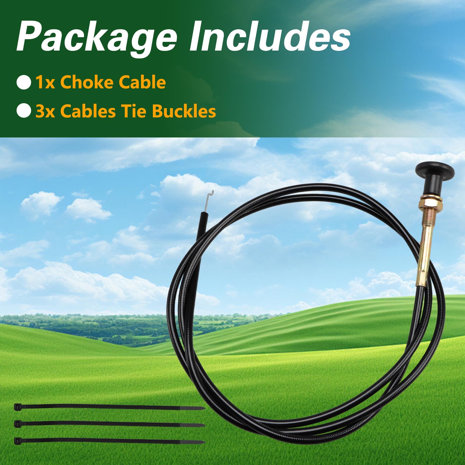 RUHUALIFE choke cable for Maverick enabling dependable choke action during yard tasks