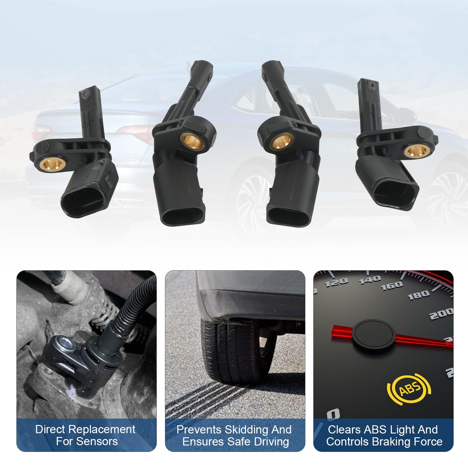 RUIANOMG rear left ABS sensor ensures reliable speed data