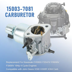 RUIANOMG carburetor fits Kawasaki FH580V shown for reliable engine compatibility.