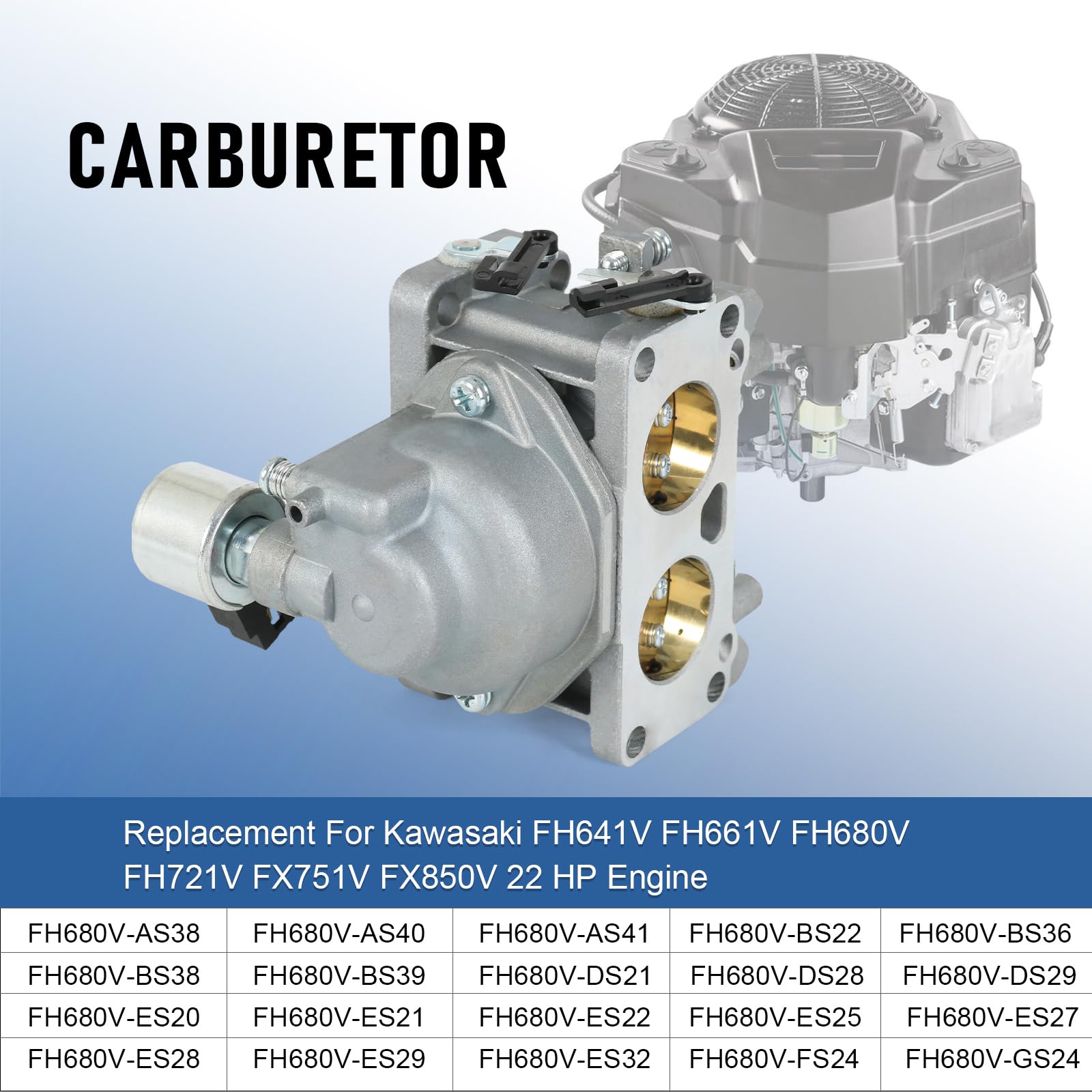 RUIANOMG carburetor for Kawasaki FH661V – precise fit for smooth idle
