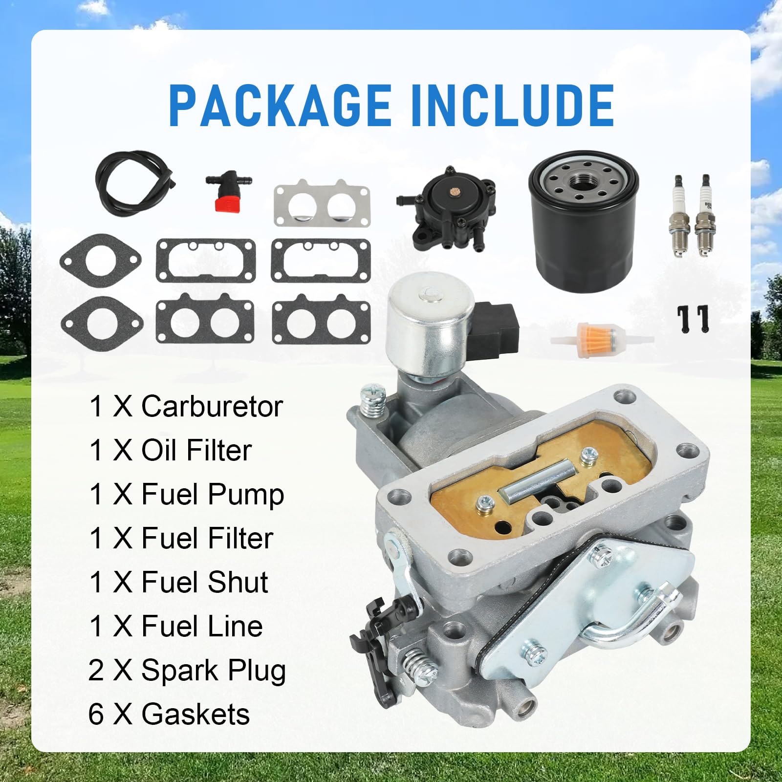 RUIANOMG carburetor for Kawasaki FH680V – steady idle and reliable power