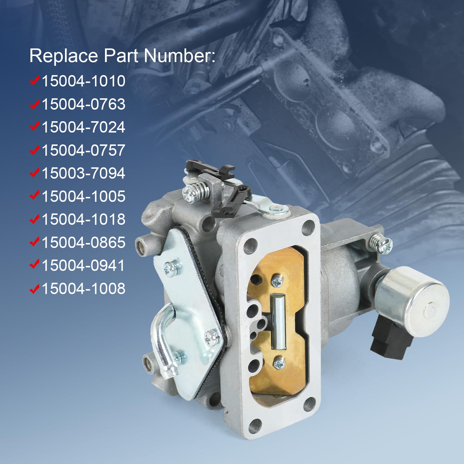 RUIANOMG carburetor for Kawasaki FX850V – includes essential fuel components for upgrade