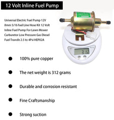 RUIDELI pump kit components including filters and clamps.