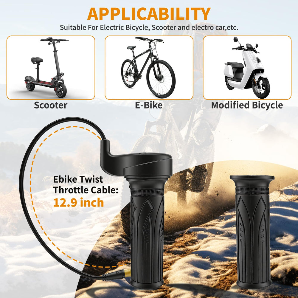 RUIDELI integrated waterproof connector simplifies throttle wiring.