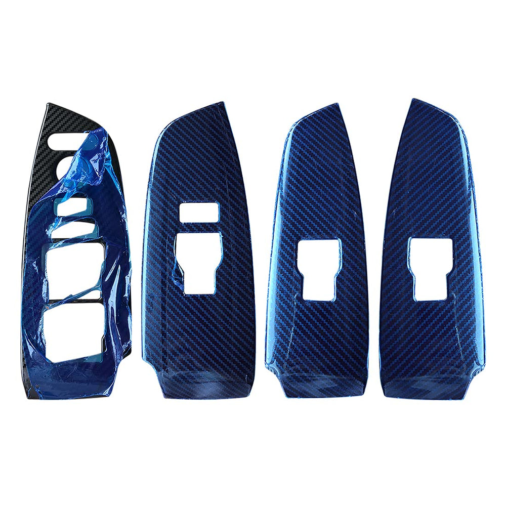 RUIHE carbon fiber door panel cover aligns with factory panels for a clean upgrade.