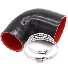 Ruikarhop 90-degree elbow coupler silicone hose ideal for turbo piping connections.