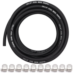Ruikarhop 1/4 inch fuel hose with push-lock ends for secure connections.