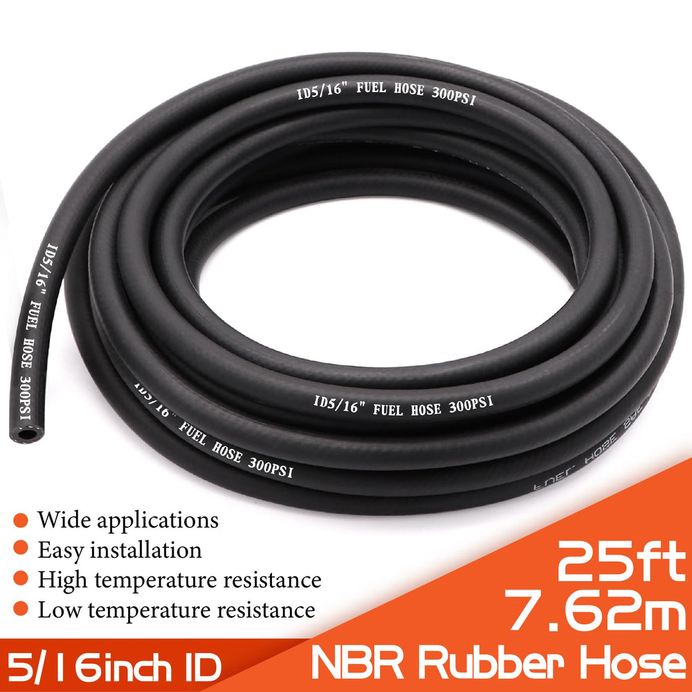 Ruikarhop hose with clamps included enables quick, secure installations