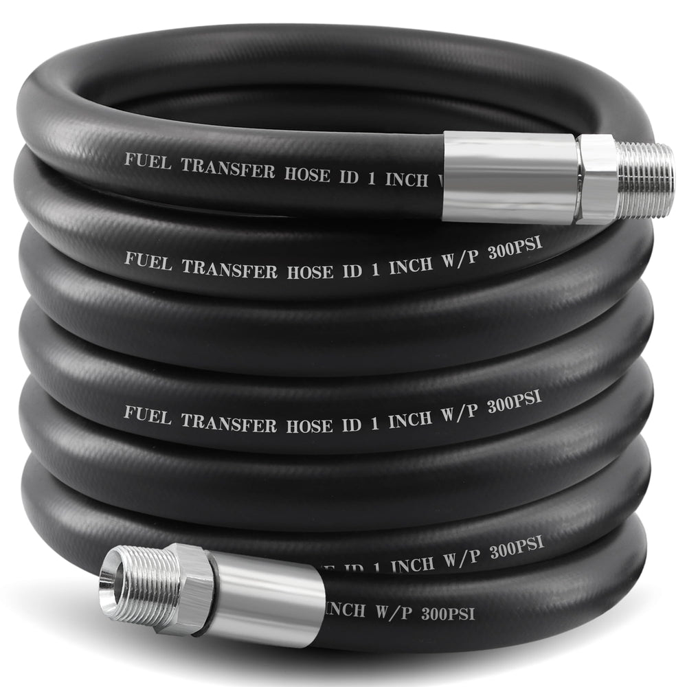 Ruikarhop fuel transfer hose 20ft for reliable gasoline and diesel pumping.