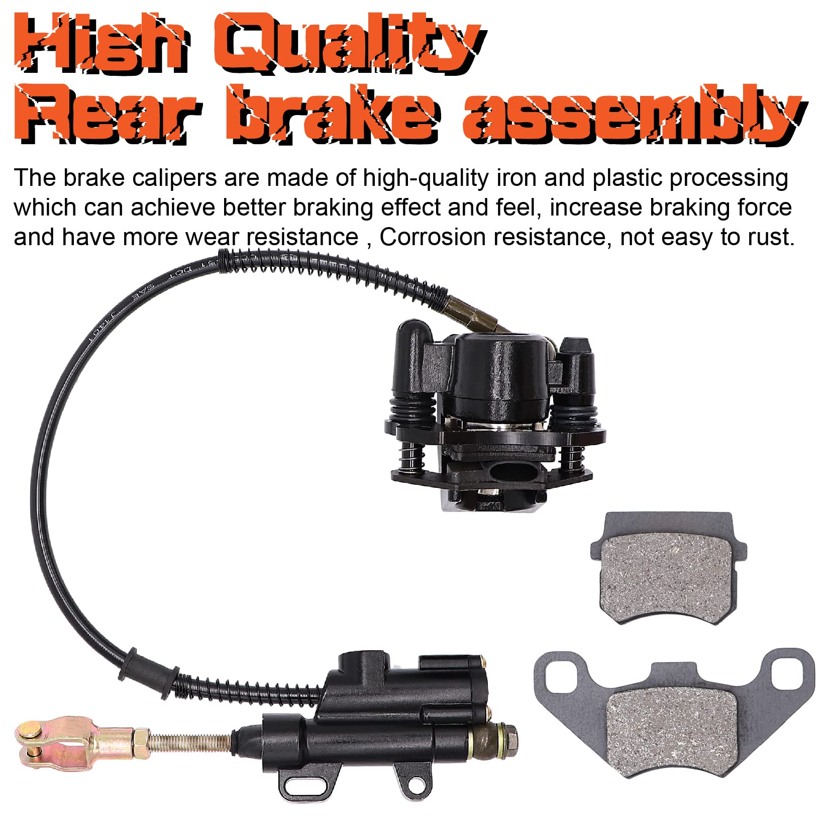 Package includes brake pad and replacement disc pads for convenient maintenance.