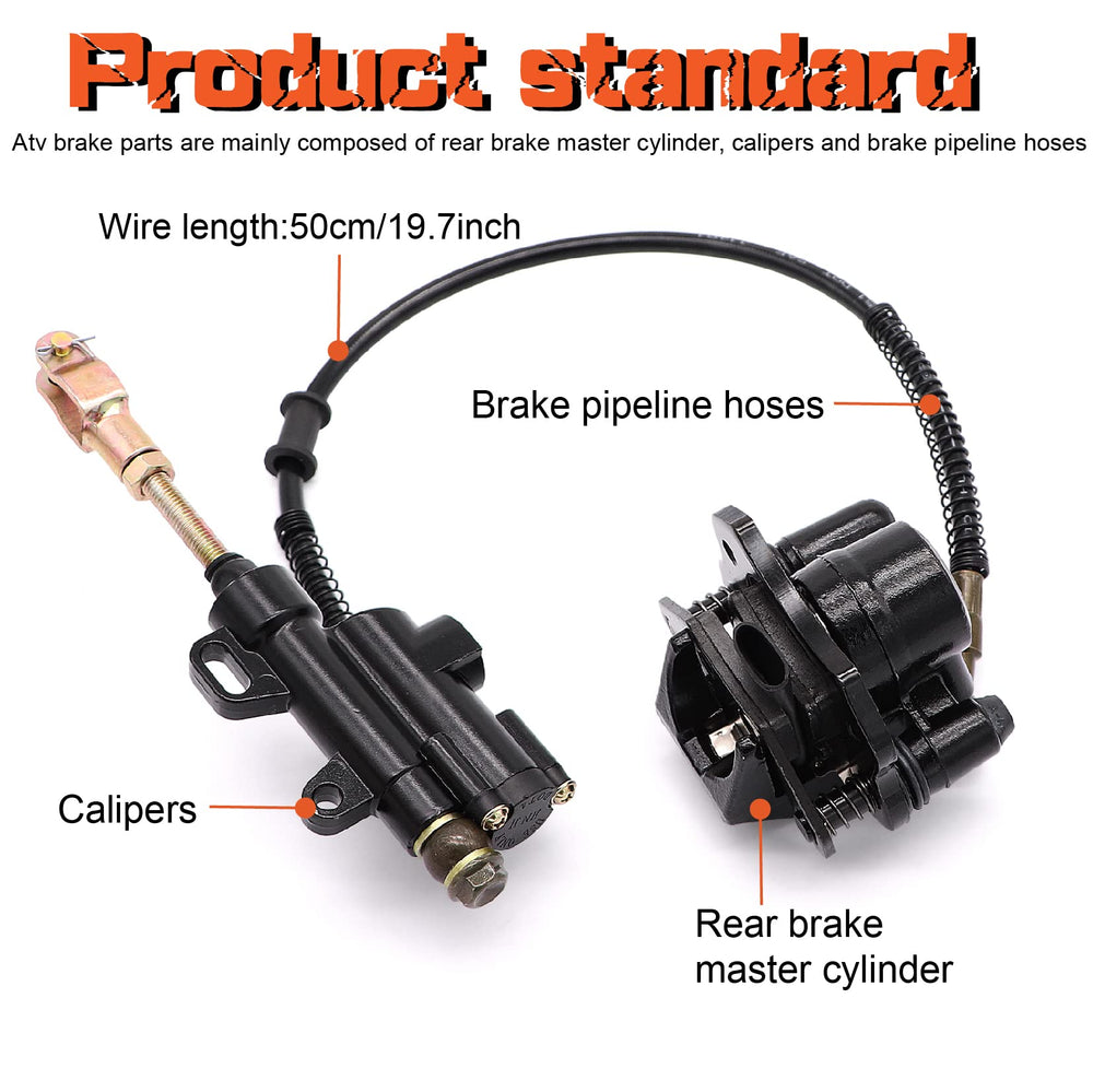Ruikarhop rear brake caliper compatible with Coolster and TaoTao models for reliable stopping power.