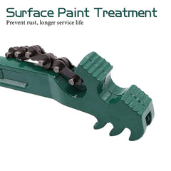 Ruikarhop reversible chain wrench showing carbon steel construction.