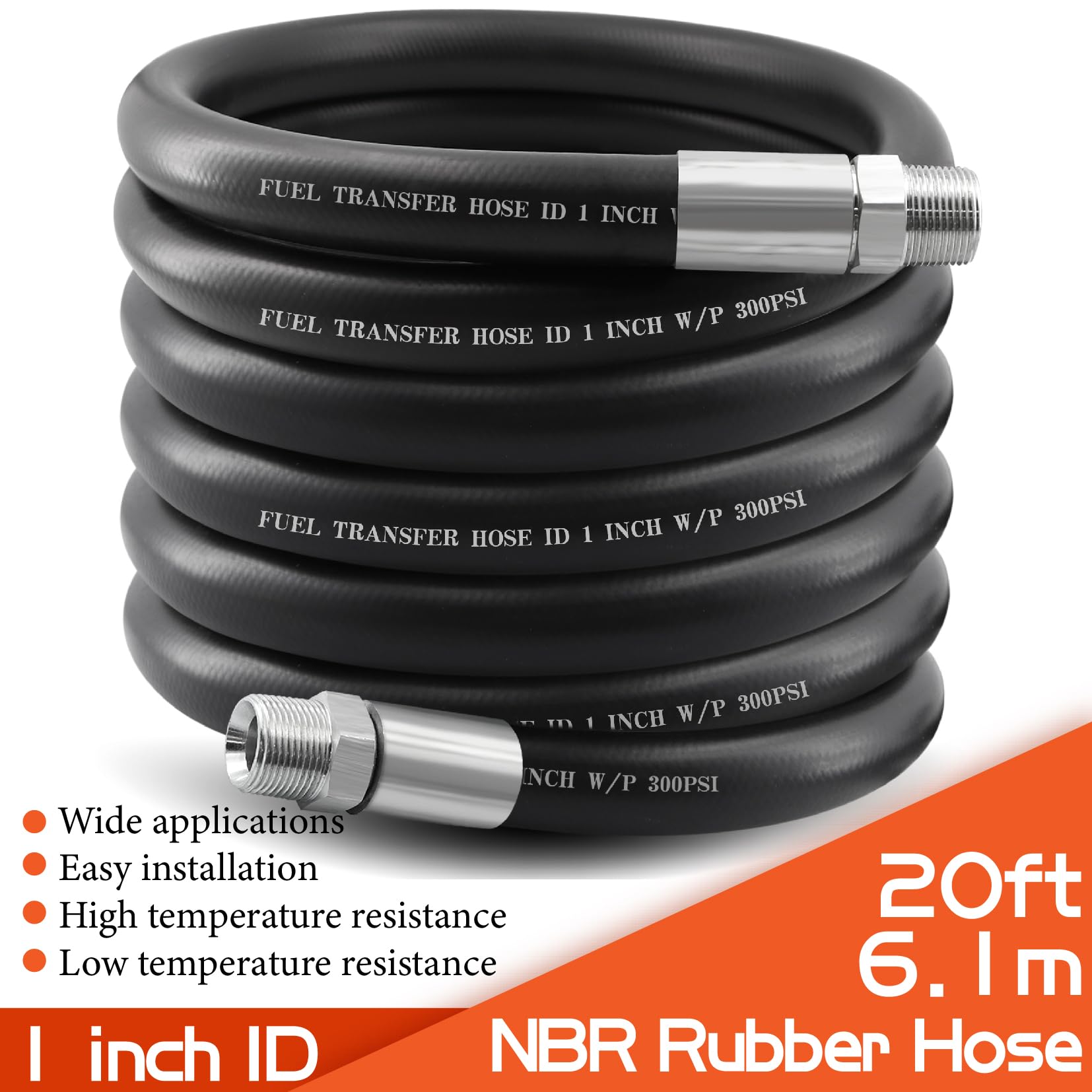 Ruikarhop stainless-steel braided mid-layer adds durability under pressure.