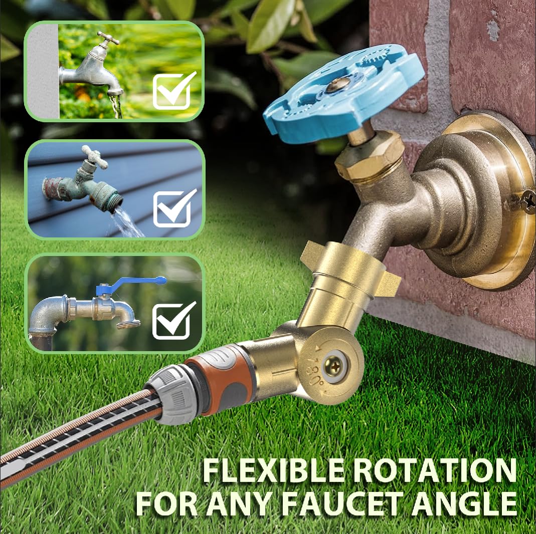 RUILIXIN 180° swivel design protects hoses from bending.
