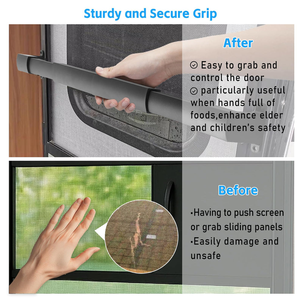 RUILIXIN black finish adds a sleek look to your RV door handle.