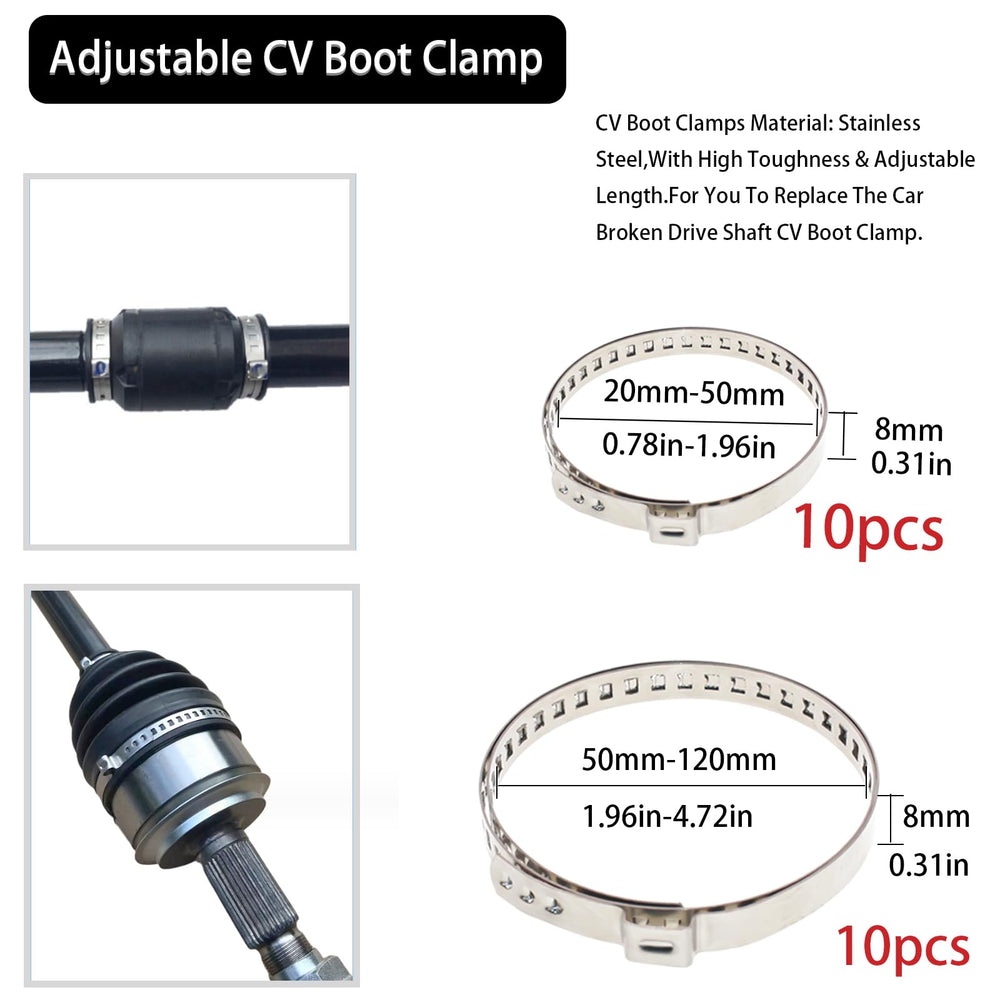 RUITONDA CV boot clamp pliers in use installing clamps on CV joints.