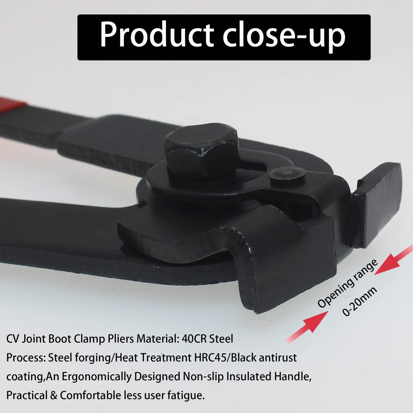 RUITONDA ergonomic non-slip handle reduces fatigue during extended use