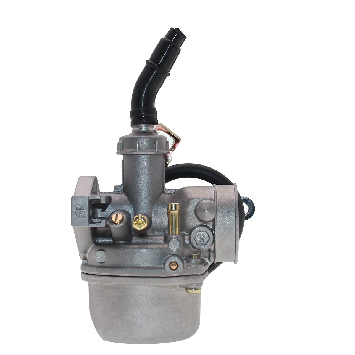 RUITONDA PZ19 carburetor filter connection demonstrates compatible inlet size.